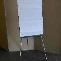 Flipchart auf einem mobilen Gestell